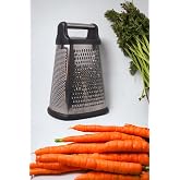 Deconox 4 Taraflı Paslanmaz &Ccedil;elik Rende, Dikd&ouml;rtgen Kaydırmaz Tabanlı Tutacaklı Paslanmaz &Ccedil;elik Rende (22cm*14cm*12cm)
