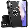 KRAFTCARE for Samsung A54 5G Case with Kickstand Ring, Upgrade Shockproof and Anti Scratch 360° Magnetic Ring Holder Stand Protective Phone Case Cover for Samsung Galaxy A54 - Black
