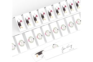Samchey Bigliettini per Bomboniere Laurea 60pz – Cartoncini Decorativi con Fantasie a Tema, Ideali per Confetti, Regali e Scatoline