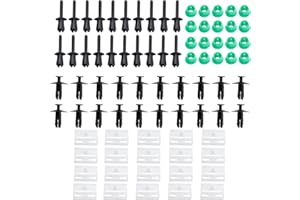 MangWany 20 Sets of Side Skirt Clips Kit Trim Moulding Grommet Rivet Retainer for 3 Series E32 E36 E46 E90 E91 51711932996 51118174185 5111014103 551008