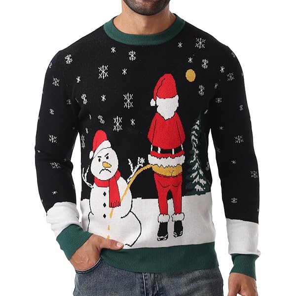 Men's 'To The Pub' Reindeer Novelty Christmas Jumper – Unisex Crew Neck Sweater (S-2XL, UK Made)