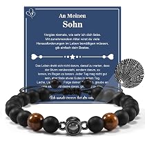 Bracelet Homme En Cuir Avec Message "Je T'aime" - Cadeau Pour Mari, Copain, Fils - Anniversaire, Noël, Saint-Valentin