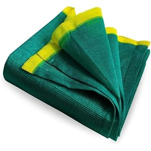 Multipurpose Green Shade Net for Balcony | UV-Stabilized Agro & Garden Net | Blocks 75% Sunlight (5 ft X 10 ft)