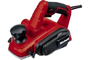 Einhell Cepillo eléctrico con cable TC-PL 750, 750W, 240 V, profundidad de 2 mm, eje de la cuchilla grande, Incluye tope de profundidad, Cuchilla giratoria, Negro, Rojo, (L x B x H) 261 x 158 x 174 mm