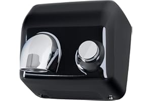 ‎STAGECAPTAIN Stagecaptain HD-55BK Dryboy Händetrockner zur Wandmontage - Handtrockner mit Taster - Leistung: 2300 Watt - Stabile Metallkonstruktion - Einfach zu montieren - Inklusive Bohrschablone - Schwarz