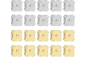 KARELLS Bottoni Magnetici, Magnetica Bottoni Automatici, 20 Pezzi Magnetici per Borse Bottoni, Metallico Chiusura Magnetica Bottoni, per Borsa, Cappotti, Giacche, Giacche a Vento, Jeans, 18mm, 2 Colori