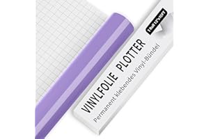 IModeur Vinile adesivo Viola - Vinile plotter adesiva lucida da 10 piedi (30,5 x 305 cm), Pellicola adesiva per Cricut, Silhouette e tutte le macchine da taglio， Vinili Viola per tazze, finestre
