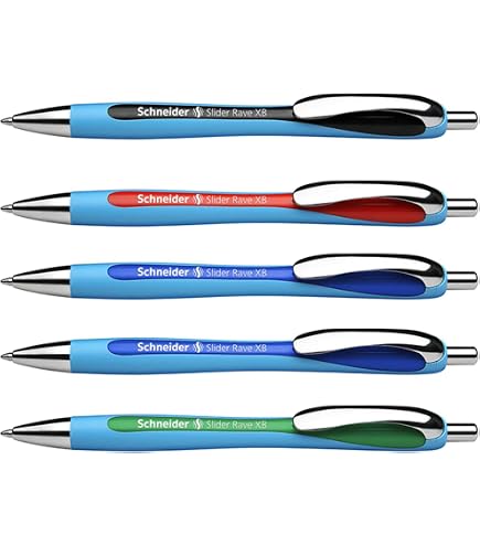 Schneider Slider Rave XB Organic Green: Penna a Sfera Blu Premium