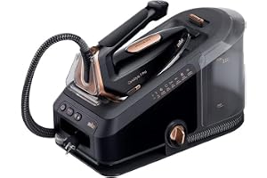 Braun CareStyle 7 Pro Steam Generator Iron with FreeGlide 3D Technology, Smart iCareMode, Ironing, Anti Drip, Detachable 2L Water Tank, Auto-Off, 2700 Watts, IS 7286 Black
