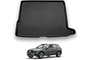 Nomad Boot Liner Compatible with Mercedes GLC 2015+ [X253] [SUV] Premium Tailored Fit Car Floor Mat Protector Guard Tray Black Custom Fitted Accessory - Dog Friendly & Waterproof with Raised Edges