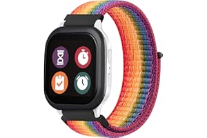 Vancle Bransoletka 20 mm dla dzieci do smartwatcha, miękki nylonowy pasek zastępczy, sportowy pasek do zegarka, 20 mm, dla dzieci, dla dziewcząt, chłopców i dzieci