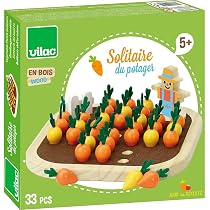 Chess Board Jeu De Solitaire En Bois KITCISSL - Puzzle Cognitive Avec Billes Pour Enfants Et Chess Board Jeu De Solitaire En Bois KITCISSL - Puzzle Cognitive Avec Billes Pour Enfants Et