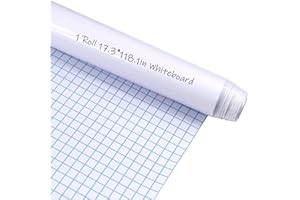 EVBEA Pizarra blanca, pizarra blanca, pegatina de pared, papel de regalo, 44cm x 300cm, para el hogar, escuela y oficina