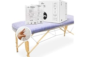 MUNTRADE Sábana de Camilla Desechable SMS Ajustable 95x220 cm | Color Blanco (100 uds)