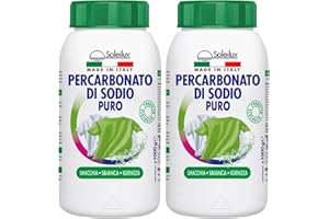SOLEILUX Percarbonato di Sodio per Bucato Puro - 1 Kg Sbiancante, Smacchiante e Igienizzante Ecologico - 250 Lavaggi, Ideale come Smacchiatore per Bucato e Antimuffa - Prodotto in Italia (2)