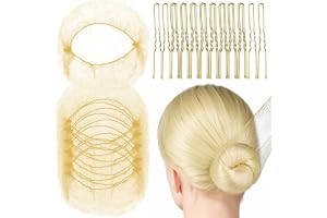 EJRUP Osynliga hårnät för chignon, 20 osynliga hårnät med 40 hårnålar, elastiska hårnålar, för balett, dans, sjuksköterska, k