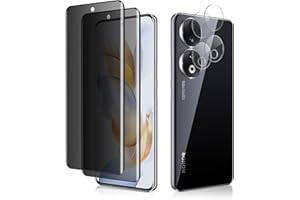MiKoyi Sichtschutz Schutzfolie Kompatibel mit Honor 90 5G [2+2Stücke] Privacy Folie Displayschutz Kameraschutz Anti Spy Schutz Glas 9H Härte Blickschutzfolie Displayschutzfolie für Honor 90