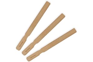 Hemway Bamboo Paint Stirrer 28cm x 2.5cm Pack of 3 | Mix Paint Lacquer Varnish Liquid | Reusable Eco Friendly Mixing Stick
