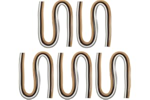 PATIKIL 600pz Strisce di Carta per Quilling 3/16"(5mm) 21" Striscia di Quilling di Carta Origami per Arte Fai-Da-Te Natale Artigianale, Marrone