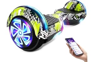 SHENZHEN UNI-CHIC TECHNOLOGY CO., LTD SISIGAD Hoverboard, 6.5 inch Self Balancing Electric Scooter, Hover Board for Kids, Great Gifts, Dinosaure vert
