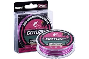 ‎GOTURE Goture Angelschnur Geflochten 8-Fach, PE30 Schnur, Ultradünne Schnur, Starke Schnur, Sensitive Schnur für Spinnfischen, Raubfisch, Carp Angeln, 274m Farbwechsel