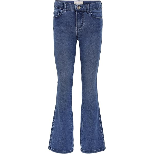 ONLY GIRLS Wide leg Jeans 'KOGComet' in Blue Denim