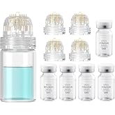 Microneedling Infusion System Set, Micro Needle Set Includes Hydra Needle 0.5mm (1 Unit), 4 Replacement Needle Heads and Anti