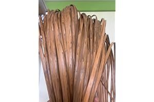 ODSK Rattan-Möbel-Reparatur-Set, Korbgeflecht, Farbverlauf, Holz, flaches Kunststoffgeflechtmaterial für die Installation von Rattan-Möbeln und Gartenmöbeln, 500 g (Holz)