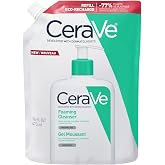 CeraVe K&ouml;p&uuml;ren Temizleyici Seramid İ&ccedil;eren Normal Ve Yağlı Ciltler İ&ccedil;in Y&uuml;z Ve V&uuml;cut Yeniden Dolum Paketi 473mL