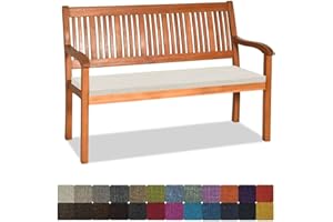 ‎ORUMRUD Orumrud Bankauflage Stuhlkissen Bankkissen mit Krawatte Waschbar,80x30x3cm，2 3 4-Sitzer Sitzkissen rutschfeste Auflage für Gartenbank,Küche,Terrasse Innen und Außenbereich，Beige,Dicker Leinenstoff