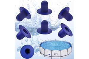 EMHTHME 6 Pack Schwimmbad Dichtstopfen, Ersatzstopfen Für Pool, Pool Siebloch Stopfen, Wandstopfen Schwimmbäder, Wandstopfen Ersatz Fitting Boden Schwimmbad Filterpumpe Siebstopfen, Sommer Schwimmbad Zubehör