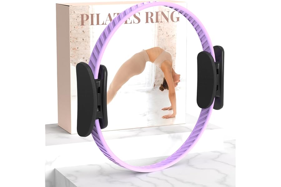 JKSHMYT Pilates Ring, Pilates Equipment – 14.5" Home Pilates Circle,Better me Essentials Magic Pilates for Workouts
