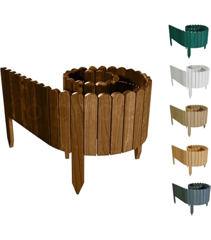 Palizzata Da Giardino Cellfast - Recinzione Marrone Per Aiuole E Bordure - Foto 9