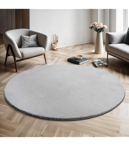 Tapis Rond Salon Moderne Tapis De Sol Décoration Antidérapant Pour Salon Chambre Cuisine Balcon