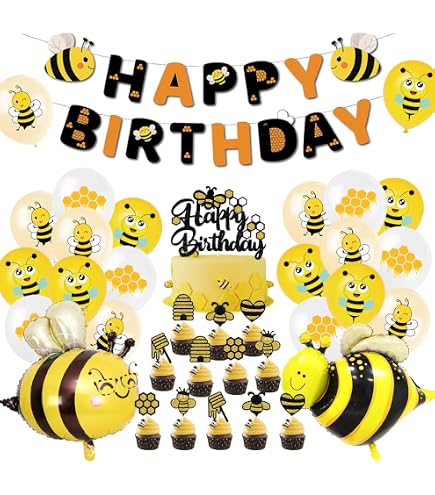 Palloncino Foil Gigante Ape Maia - 100 Cm, A Forma Di Ape, Per Compleanni E Feste A Tema, Gonfiabile Ad Aria O Elio
