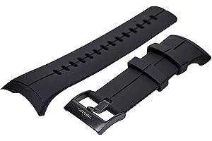 Suunto, Oryginalny pasek do wszystkich zegarków Spartan Ultra, silikon, długość: 24,5 cm, szerokość: 25 mm, z pinami mocującymi