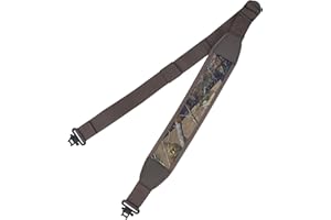 BOOSTEADY Correa de Dos Puntos con Giratorio para Rifle,Ajustador metálico de Longitud,Hombrera Trasera Antideslizante,Correa de Nylon Duradera para Pistola Estilo Camuflaje Árbol