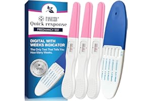 QULLMARTLE 4 Pack Pregnant Test Kit, Fast Response Pregnancy Test, HCG Tests, 1 Blue and 3 Pink Early Pregnancy Tests, Early Detection Pregnancy Test, 5 Minutes Rapid Detection, Individually-Sealed Wrapped