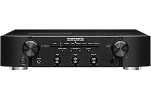 Marantz PM6007 Amplifier, Integrated Amplifier with Digital Connectivity, Analog Coaxial and Optical Inputs, 2x 45 Watt, DAC, D/A Conversion for Digital Input - Black