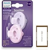 Baby Care Set: Philps Avnt Soothie 0-3m 2-Pack + LUXPAKS Wipe | Philps Avnt Soothee, 0-3 Months, Silicone Pacifier, Orthodont