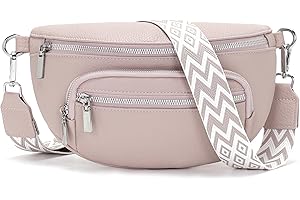 Sasrymnl kleine bauchtasche damen beige umhängetasche damen klein gürteltasche Veganes Leder handtasche crossbody bag