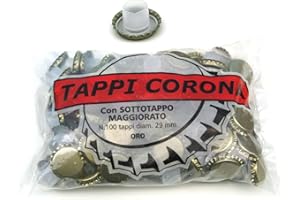 HOME CASALINGHI MÉNAGER Pack de 100 Capsules couronnes conbidules pour Bouteilles