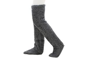 Gienslru Snuggs Cozy Socks, Snugglepaws Cozy Socks, Warm Over Knee Fuzzy Socks, Teddy Legs Socks Over Knee Long Leg Warmers Winter Home Sleeping Sock Slippers