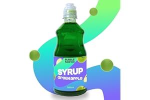 ‎BUBBLEMANIA Bubble Mania Frucht Bubble Tea Sirup für Bubble Tea – Grüner Apfel Sirup für Bubble Tea | Getränke Sirup für Cocktails, Bubble Tea, Eis & Kuchen | 500 ml