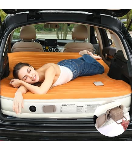 XAN-Matelas pneumatique de voiture, lit de voyage épaissi gonflable