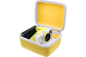 Khanka per fotocamere istantanee Polaroid Now Gen 3, Now+ Gen 3, Now Gen 2, Now+ Gen 2, Now, Now+, I-2, Flip, OneStep+ e OneStep 2 Custodia rigida, borsa da trasporto, solo custodia (Giallo)