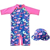 Juicy Bumbles Combinaison Anti Uv Bebe Et Enfant Fille Garcon Maillot De Bain Shorty A Manches Courtes Upf50 De 6 Mois A 5 Ans Amazon Fr Vetements