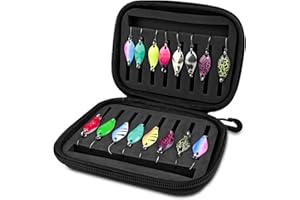 Tryslyn 16 Pezzi Esche Artificiali Spinning, Pesca Accessori, Spoon Trout Area, Cucchiaini Pesca, Cucchiai Esca Con Scatola, per Pesce Persico, Luccioperca, Trota in Acqua Dolce e Salata, Multicolore