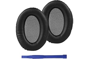Adhiper HyperX Cloud II Ohrpolster kompatibel mit Kingston HyperX Cloud I/II/III/Pro/Core/Alpha/Alpha S/Flight/Stinger/Mix/CloudX Gaming Headset aus weichem Proteinleder und Memory-Schaum (schwarz)