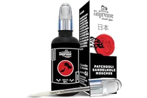 ‎BARTSTOPPEL Bartöl Japan Patchouli Duft Herren Bartstoppel® Supreme - gegen Schuppen - Bartwachstum Beschleunigen - tägliche Bartpflege - Beard Oil Vegan